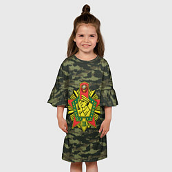 Платье клеш для девочки КГБ СССР USSR, цвет: 3D-принт — фото 2