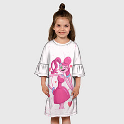 Платье клеш для девочки POPPY PLAYTIME - Mommy long legs - Мамочка длинные, цвет: 3D-принт — фото 2