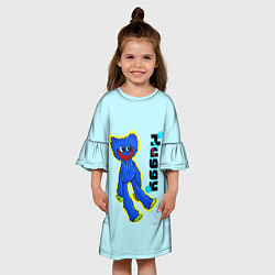 Платье клеш для девочки POPPY PLAYTIME HAGGY, цвет: 3D-принт — фото 2