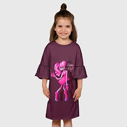 Платье клеш для девочки POPPY PLAYTIME МАМА ДЛИННЫЕ НОГИ MOMMY LONG LEGS, цвет: 3D-принт — фото 2