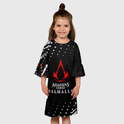 Платье клеш для девочки Assassins creed ассасин крид, цвет: 3D-принт — фото 2