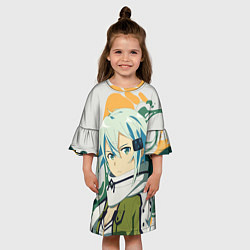 Платье клеш для девочки Асада Сино -Sword Art Online, цвет: 3D-принт — фото 2
