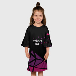 Платье клеш для девочки Cs:go - Pulse 2022 Пульс, цвет: 3D-принт — фото 2