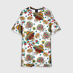 Детское платье Мексиканские черепки