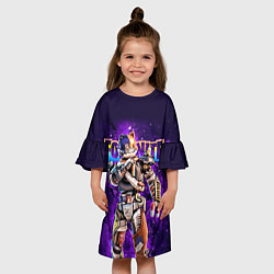 Платье клеш для девочки Fortnite Catbash Character Video game, цвет: 3D-принт — фото 2