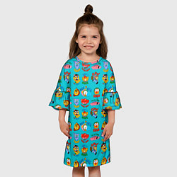 Платье клеш для девочки CHILDRENS PICTURES ABOUT LIFE, цвет: 3D-принт — фото 2
