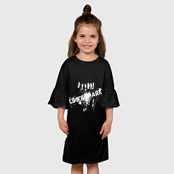 Платье клеш для девочки Группа Linkin Park Линкин Парк, цвет: 3D-принт — фото 2