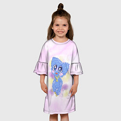 Платье клеш для девочки POPPY PLAYTIME HAGGY WAGGY МИЛАШКА ХАГГИ ВАГГИ, цвет: 3D-принт — фото 2