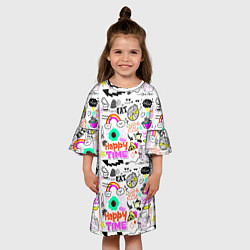 Платье клеш для девочки HAPPY TIME, цвет: 3D-принт — фото 2