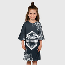 Платье клеш для девочки PUBG - playerunknown battlegrounds, цвет: 3D-принт — фото 2
