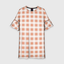 Детское платье Light beige plaid fashionable checkered pattern