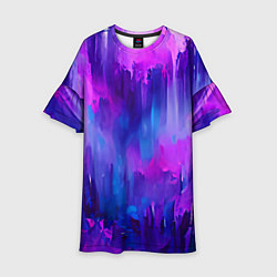 Детское платье Purple splashes