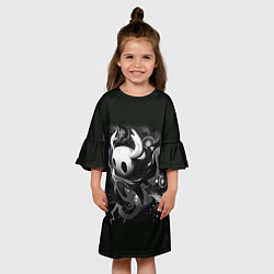 Платье клеш для девочки Hollow Knight рисунок, цвет: 3D-принт — фото 2