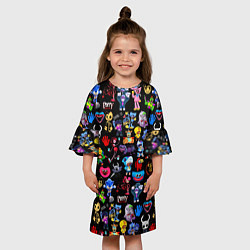 Платье клеш для девочки Персонажи разных игр, цвет: 3D-принт — фото 2