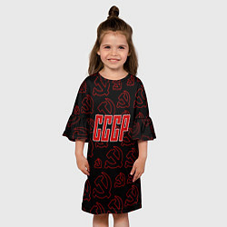 Платье клеш для девочки Atomic USSR, цвет: 3D-принт — фото 2