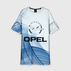 Платье клеш для девочки Opel - logo, цвет: 3D-принт
