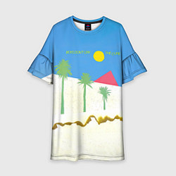 Платье клеш для девочки Boys Dont Cry - The Cure, цвет: 3D-принт