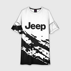 Платье клеш для девочки Jeep - textura, цвет: 3D-принт