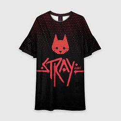 Платье клеш для девочки Stray game cat бродячий кот игра, цвет: 3D-принт