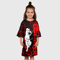 Платье клеш для девочки Monokuma laughter, цвет: 3D-принт — фото 2
