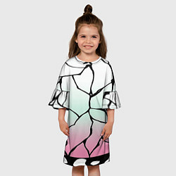 Платье клеш для девочки Шинобу Кочо Кимоно, цвет: 3D-принт — фото 2