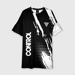 Платье клеш для девочки Control Logo, цвет: 3D-принт