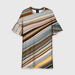 Детское платье Colored wavy lines