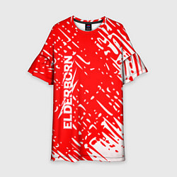 Платье клеш для девочки Elderborn краска, цвет: 3D-принт