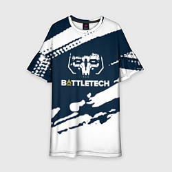 Платье клеш для девочки Battletech Краска, цвет: 3D-принт