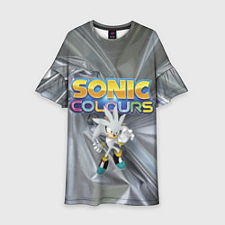 Платье клеш для девочки Silver Hedgehog - Sonic - Video Game, цвет: 3D-принт