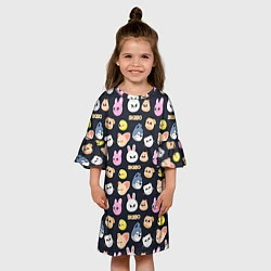 Платье клеш для девочки Skzoo pattern, цвет: 3D-принт — фото 2