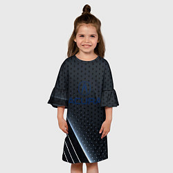 Платье клеш для девочки Acura абстракция, цвет: 3D-принт — фото 2