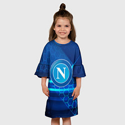 Платье клеш для девочки Napoli Абстракция, цвет: 3D-принт — фото 2
