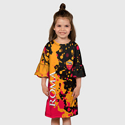 Платье клеш для девочки Roma Краска, цвет: 3D-принт — фото 2