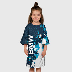 Платье клеш для девочки Bmw Краска, цвет: 3D-принт — фото 2