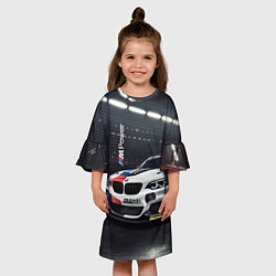 Платье клеш для девочки BMW M 240 i racing - Motorsport, цвет: 3D-принт — фото 2