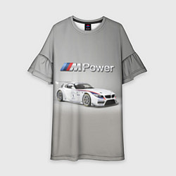 Платье клеш для девочки BMW Z4 GT3 - Motorsport - racing team, цвет: 3D-принт