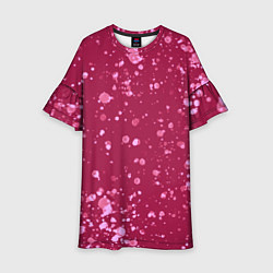 Детское платье Текстура Розовый взрыв