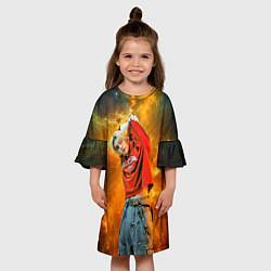 Платье клеш для девочки Hyunjin Stray Kids space, цвет: 3D-принт — фото 2
