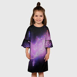 Платье клеш для девочки Музыкальная визуализация, цвет: 3D-принт — фото 2
