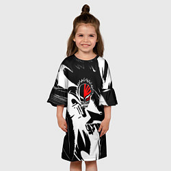 Платье клеш для девочки Облик пустого - Bleach, цвет: 3D-принт — фото 2