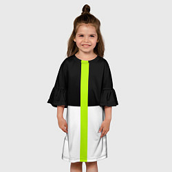 Платье клеш для девочки Геометрия Инь-Янь, цвет: 3D-принт — фото 2