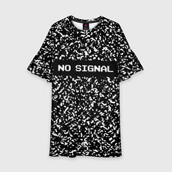Платье клеш для девочки Глитч - нет сигнала, цвет: 3D-принт