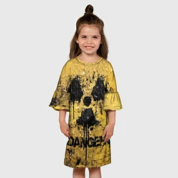 Платье клеш для девочки Danger radiation, цвет: 3D-принт — фото 2