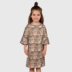 Платье клеш для девочки Кот - Гипнокот, цвет: 3D-принт — фото 2