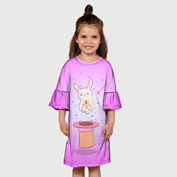 Платье клеш для девочки Фокус-покус, цвет: 3D-принт — фото 2