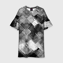 Детское платье Полоски белые и чёрные