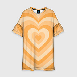 Детское платье Hearts orange