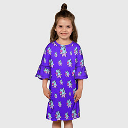 Платье клеш для девочки BT21 Mang pattern BTS, цвет: 3D-принт — фото 2