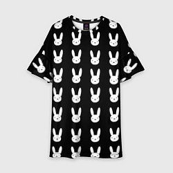 Детское платье Bunny pattern black